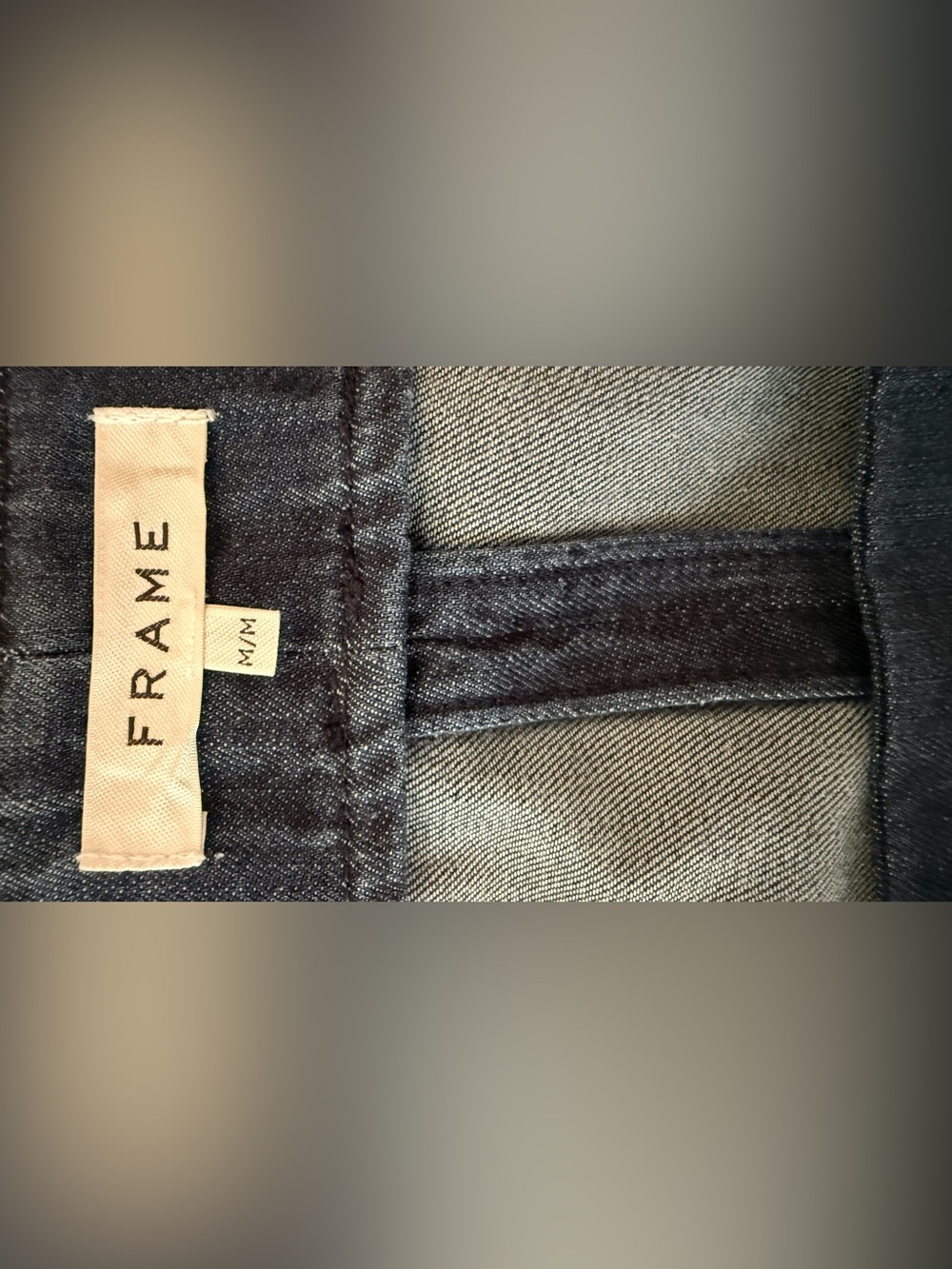 Frame Denim Navy Square-Neck Puff Sleeve Top - Picture 6 of 7